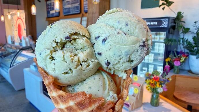 Coneflower Creamery Garden Mint Chip