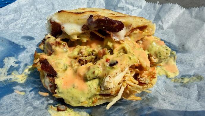 Latin Bites Chicken Arepa