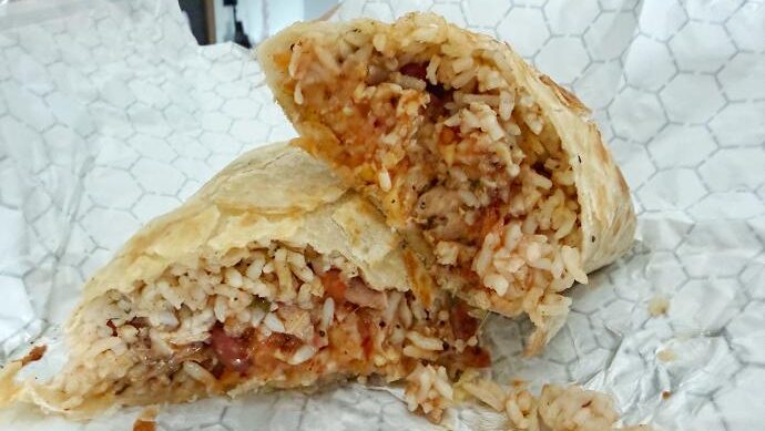 Lazy Buffalo BBQ Two Lil' Birds Burrito