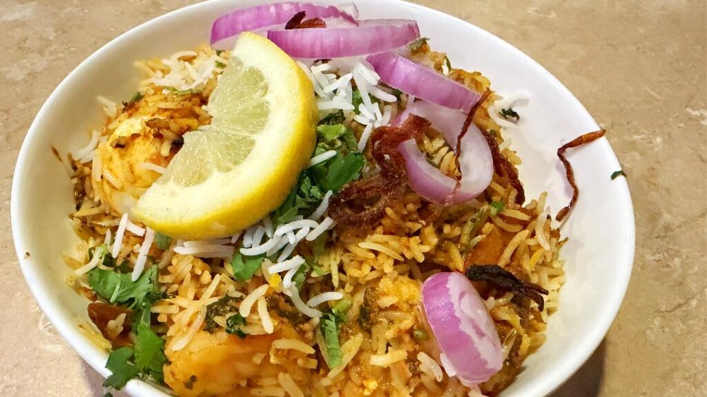 Star Indian Cuisine Shrimp Biryani
