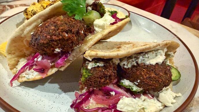 Clio Falafel Sourdough Pita Sandwich