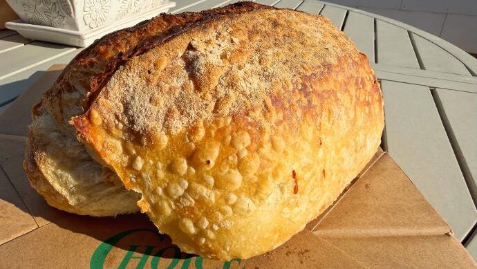 KCC Bakery Garlic Parmesan Sourdough Loaf