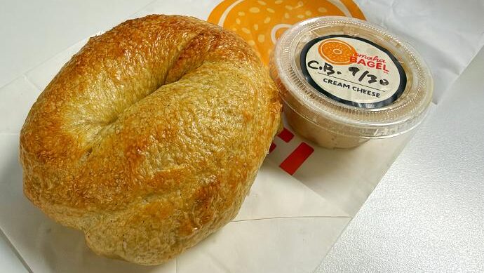 Omaha Bagel Co Pumpkin Bagel