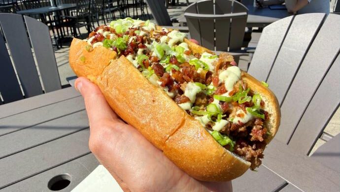Sauced by Alfaro Jalapeno Popper Cheesesteak (in hand) 2