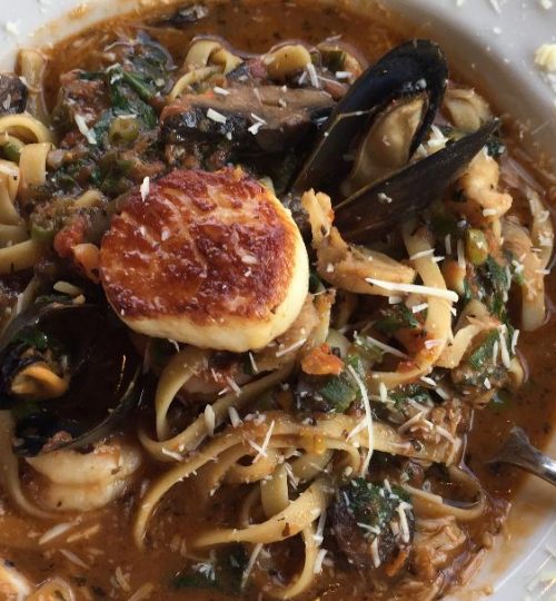 Seafood Pasta Pomodoro (Johnny's Italian Steakhouse)