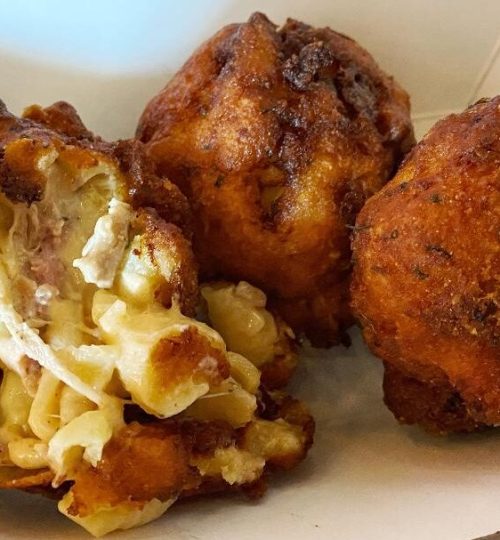 Pulled BBQ Pulled Pork Mac & Cheese Balls